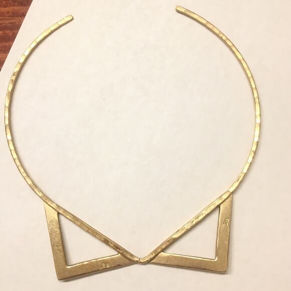 Free People The 2 Bandits Gold Bohemian Step Collar Necklace - Picture 3 of 4